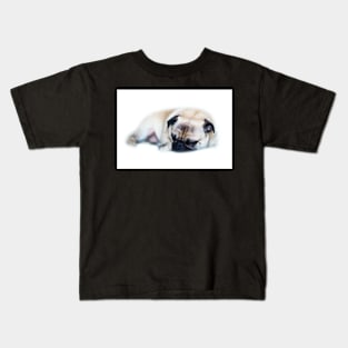 Sleeping Pug Kids T-Shirt